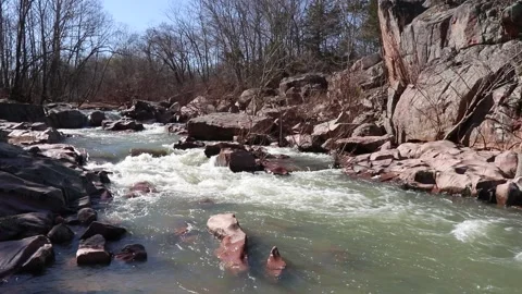 Pink Ozark Granite Cascade Stock Footage 262170999