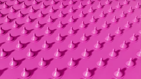 Pink pacifier rubber loop Vídeos de archivo 265249268