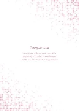 Pink page corner design template Illustrazione stock