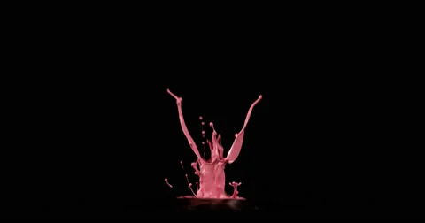 Pink paint in motion in 4K - B Stock Footage 59919141