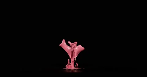 Pink paint in motion in 4K Stock Footage 59919088