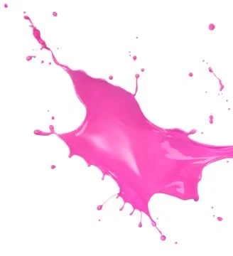 Pink paint splash Stock Photos