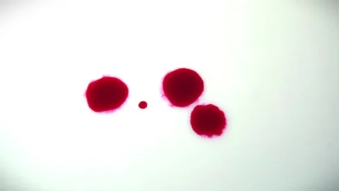 Pink paint splashes in slow motion, isolated on white background (FULL HD) Video stock 98490069