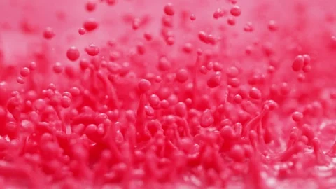 Pink Paint Splashing in Slow Motion. Stock Footage 271006985