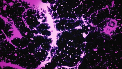 Pink Paint VJ Loop Of Morphin Fractals Stock Footage 264584898
