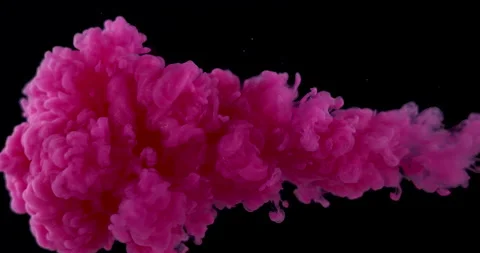 Pink Paint In Water Stock Footage 170788542