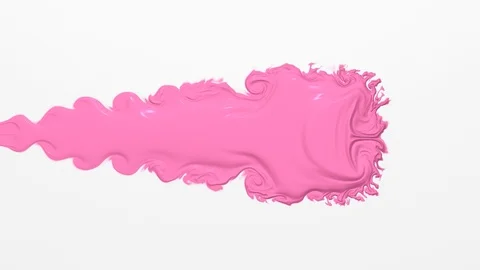 Pink paint on a white background Stock Footage 97764403