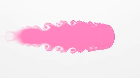 Pink paint on a white background Stock Footage 97764526
