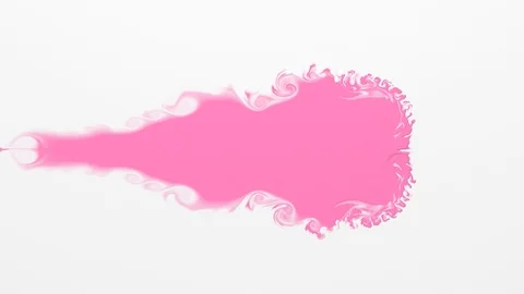 Pink paint on a white background Stock Footage 97764598