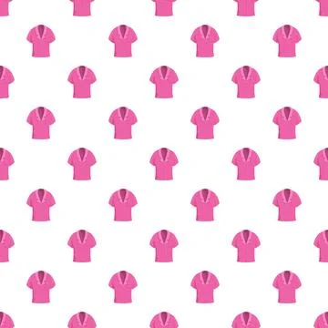 Pink pajama top seamless repeat pattern background Illustrazione stock