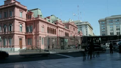 Pink Palace Timelapse Stock Footage 10683497