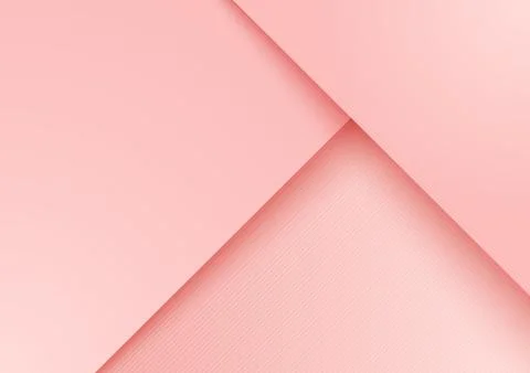 Pink paper dimension overlapping layer background with shadow. Stock Illustration