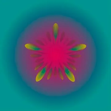 Pink paper flower Illustrazione stock