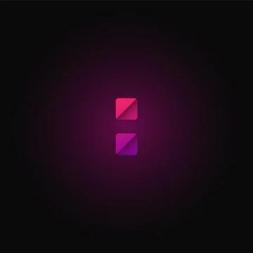 Pink paper folded character from a typeset, vector illustration Stock Illustration