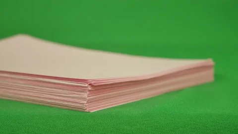 Pink paper stop motion seen. Stock Footage 144601092