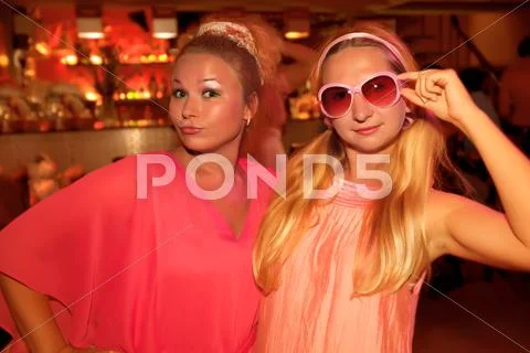 Pink party Stock Photos