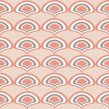 Pink pastel seamless pattern, abstract background in the form of scales for t Stockillustratie