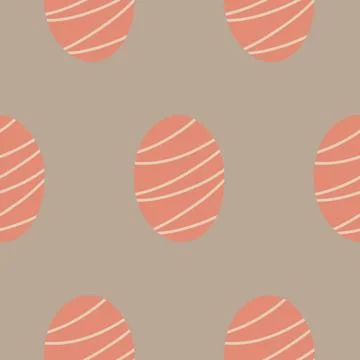 Pink pastel seamless pattern easter egg striped for textile design, illustr.. イラスト素材
