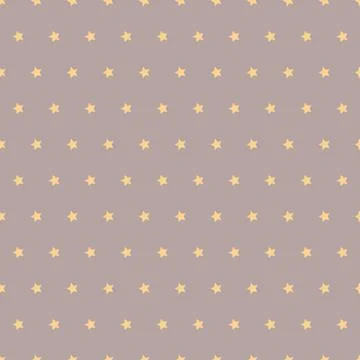 Pink pastel seamless pattern with star, colorful starry sky Stock Illustration