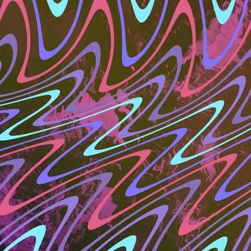 Pink pastel wave square waveform pattern waves lines wavelength illustration Stock Illustration