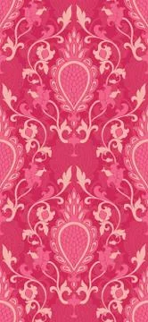 Pink pattern with damask. Stock Illustration