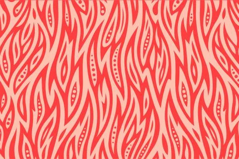 Pink pattern with fire Stock Illustration