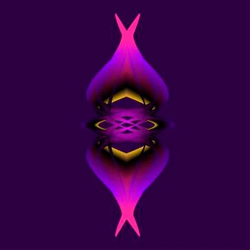 Pink pattern on a purple background Stock Illustration