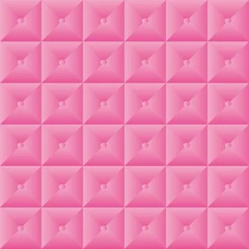 Pink pattern quilt effect with buttons Stock Illustration