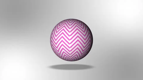 Pink pattern round planet moving ball Video stock 278198696