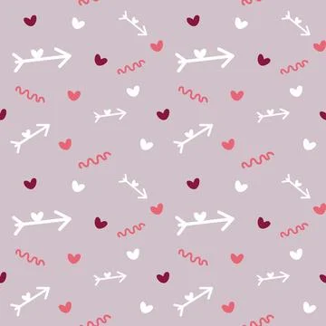 Pink pattern for Valentine's Day and wedding decoration 스톡 일러스트