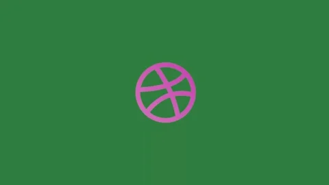 Pink peace symbol on circle it isolated isolated on green screen background Stock-Footage 336893175