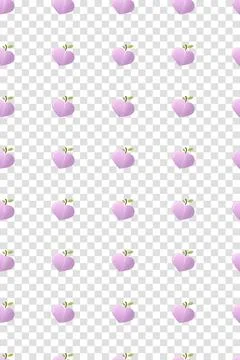Pink peach pattern. Fresh fruit background. Seamless background. Vector ill.. Illustrazione stock