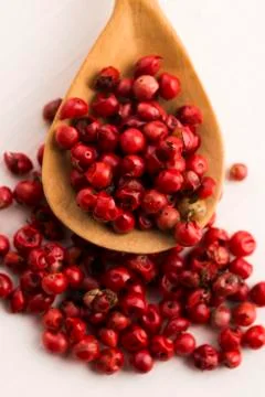 Pink peppercorns Stock Photos