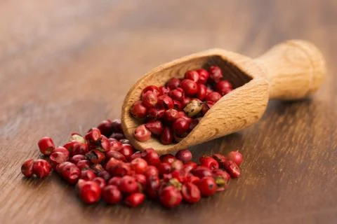 Pink peppercorns Stock Photos