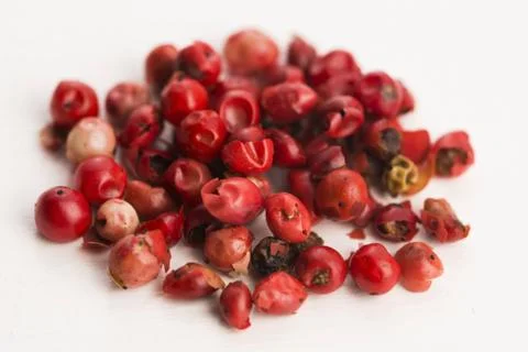 Pink peppercorns Stock Photos
