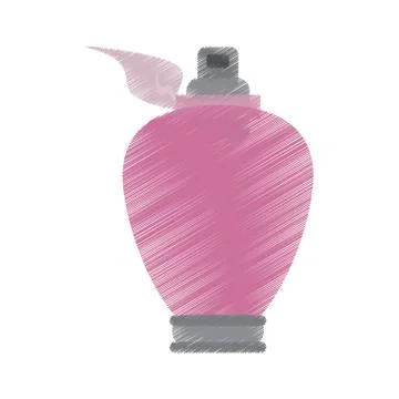 Pink perfume bottle icon image Stock-Illustration
