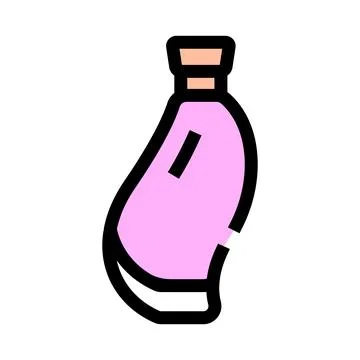 Pink perfume bottle icon representing beauty and fragrance Stockillustratie