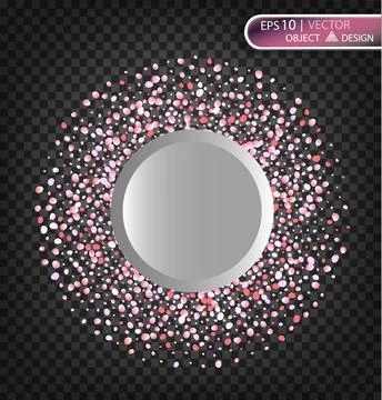 Pink petals fall on a transparent background. Vector illustration for design Stock Illustration