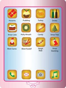 Pink phone Illustrazione stock