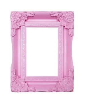 Pink picture frames Stock Photos