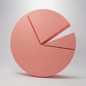 Pink Pie chart infographic icon isolated on pink background. Diagram chart .. Illustrazione stock