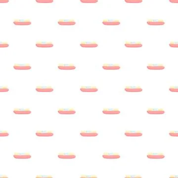 Pink pillow pattern on white background for textile design Stock Illustration
