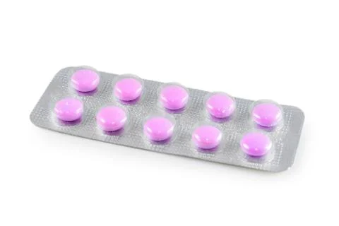 	The pink pills Stock Photos