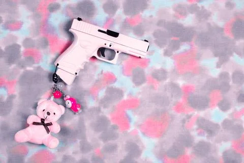 Pink pistol Stock Photos