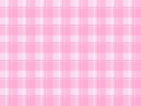 Pink Plaid Pattern Seamless Background Texture for Cute Textile Fabric Print Stock Illustration