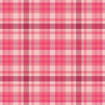 Pink plaid pattern. Seamless design in shades of rose. Ideal for backgrounds, Illustrazione stock