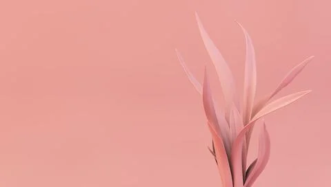 Pink plant Stock Illustration