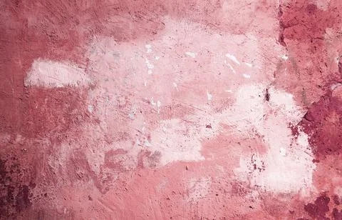 Pink plastered wall Stock Illustration
