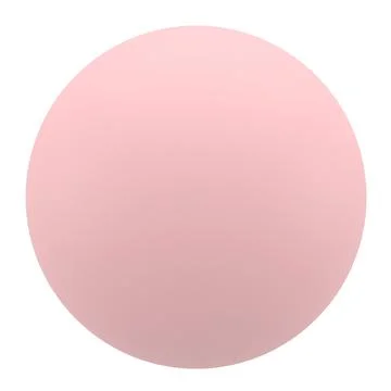 Pink plastic ball on a white background. 3d render. Stock Illustration