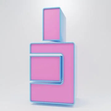 Pink Plastic bottle for laundry detergent, bleach, dishwashing liquid or an.. Stockillustratie